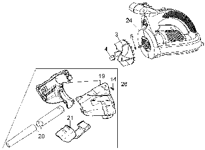 Page A Diagram and Parts List for BL1200 Type 2 Black and Decker Leaf Blower / Vacuum